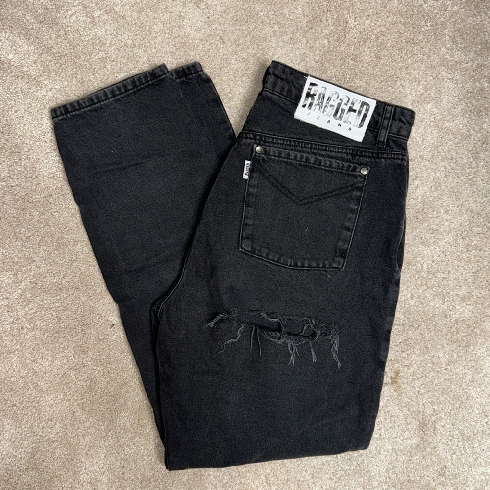 Free People black denim jeans
